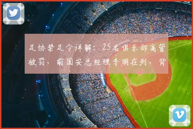 足协禁足令详解：25名俱乐部高管被罚，前国安总经理李明在列，背后原因有哪些？