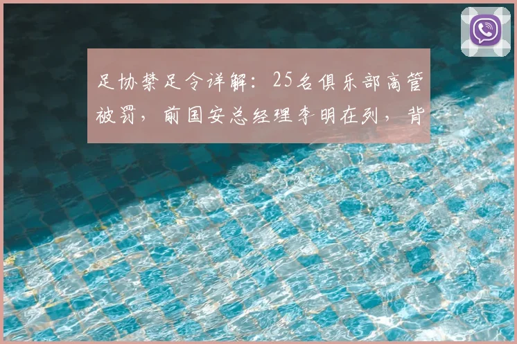 足协禁足令详解:25名俱乐部高管被罚,前国安总经理李明在列,背后原因有哪些?